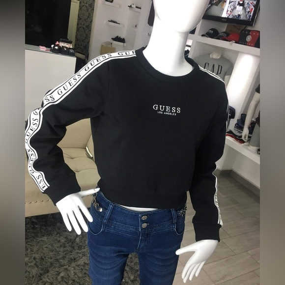 Guess Sportswear Cropped Sweatshirt - Picture 2 of 7